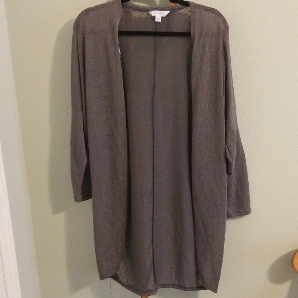 Grey cardigan
